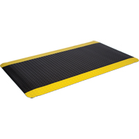 WD Deck Plate Mats, Diamond, 2' x 75' x 5/8", Black/Yellow, Sponge Pronet Distribution