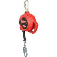 Cordage de s&eacute;curit&eacute; autor&eacute;tractable Rebel, 33', Acier galvanis&eacute;, Pivotant Pronet Distribution