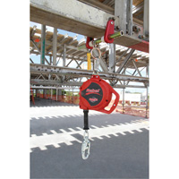 Cordage de s&eacute;curit&eacute; autor&eacute;tractable Rebel, 33', Acier galvanis&eacute;, Pivotant Pronet Distribution