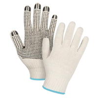 Gants l&eacute;gers tricot&eacute;s &agrave; pois, Poly/coton, Un c&ocirc;t&eacute;, Calibre 7, T-Grand Pronet Distribution