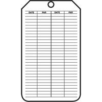 &eacute;tiquettes de s&eacute;curit&eacute; d'inspection et de contr&ocirc;le de l'&eacute;tat de l'&eacute;quipement, Plastique, 3-1/8" la x 5-7/8" h, Français Pronet Distribution