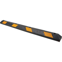 Parking Curb, Rubber, 6' L, Black/Yellow Pronet Distribution