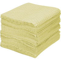 Feuilles absorbantes en fibres fines de premi&egrave;re qualit&eacute;, Mati&egrave;res dangereuses, 15" x 17", 30 gal. d'absorption Pronet Distribution