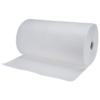 Rouleaux absorbants en fibres fines de calibre industriel, Poids moyen, 150' lo x 30" la, Absorption 50 gal. Pronet Distribution