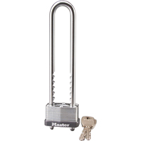 Laminated Padlock, Silver, Keyed Different, Laminated Steel, 1-3/4" Width Pronet Distribution