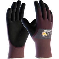 Gants MaxiDry, Moyen, R&ecirc;vetement Mousse de nitrile, Calibre 18, Enveloppe en Nylon Pronet Distribution