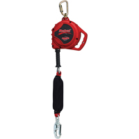Cordage de s&eacute;curit&eacute; auto-r&eacute;tractable Rebel pour bas de pente, 20', Acier galvanis&eacute;, Pivotant Pronet Distribution