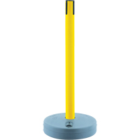 Tensabarrier ext&eacute;rieur - poteaux r&eacute;cepteurs, Hauteur de 37", Jaune Pronet Distribution