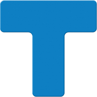 Marqueurs all&eacute;g&eacute;e/5S Armor Stripe, T, 6" lo x 6" la, Bleu, Plastique Pronet Distribution