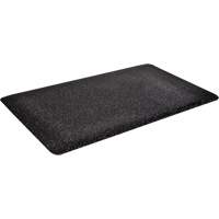 Tapis antimicrobiens WD Foodmaster, Lisse, 2' x 3' x 9/16", Noir, Mousse de vinyle Pronet Distribution