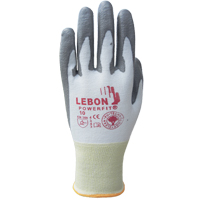 Gants r&eacute;sistants &agrave; la coupe PowerFit Lebon, Taille T-petit/6, Calibre 13, Rev&ecirc;tement Polyur&eacute;thane, Enveloppe en Poly&eacute;thyl&egrave;ne, ASTM ANSI niveau A2/EN 388 niveau B Pronet Distribution