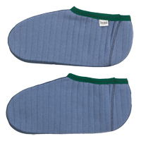 Chaussons pour bottes en caoutchouc, Hommes, T-Grand, Bleu/Vert, Coton/Molleton Pronet Distribution