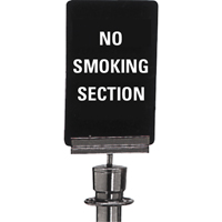 "No Smoking" Crowd Control Sign, 11" x 7", Plastic, English Pronet Distribution