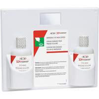 Dynamic Eyewash Station with Isotonic Solution, Double Pronet Distribution