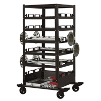 Six Tier Storage Cart, Steel Pronet Distribution