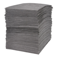 Feuilles absorbantes souffl&eacute;es de premi&egrave;re qualit&eacute;, Universel, 15" x 18", 30 gal. d'absorption Pronet Distribution