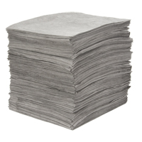 Feuilles absorbantes souffl&eacute;es de premi&egrave;re qualit&eacute;, Universel, 15" x 18", 25 gal. d'absorption Pronet Distribution