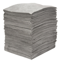 Feuilles absorbantes souffl&eacute;es de premi&egrave;re qualit&eacute;, Universel, 15" x 18", 30 gal. d'absorption Pronet Distribution