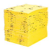 Tampons d'avertissement de premi&egrave;re qualit&eacute; - absorbants haute visibilit&eacute;, Universel, 15" x 18", 24,4 gal. d'absorption Pronet Distribution