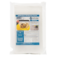Chiffons pour l'huile Spilltration, Huile seulement, 16" x 10", 29 gal. d'absorption Pronet Distribution