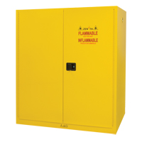 Armoire pour entreposage de barils &agrave; la verticale, Capacit&eacute; de 110 gal. US, 2 barils, Jaune Pronet Distribution