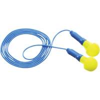 Bouchons d'oreilles E-A-R Push-Ins, Avec cordon, Paire - Sac en poly, 28/23 dB NRR, Taille unique Pronet Distribution