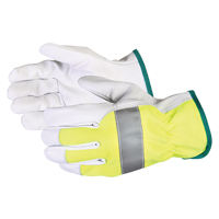Endura&reg; Hi-Viz Reflective Driver's Gloves, Large, Grain Goatskin Palm Pronet Distribution