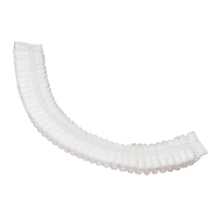 Bonnet bouffant pliss&eacute;, Polypropyl&egrave;ne, 19", Blanc Pronet Distribution