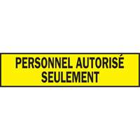 Ruban de signalisation pour barricade, Français, 3" la x 200' lo, 3,5 mils, Noir sur jaune Pronet Distribution