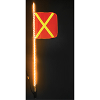 Safety Whip&reg; Heavy-Duty LED Whips, Hitch Mount, 5 High, Orange with Reflective Pronet Distribution