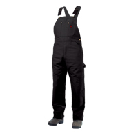Salopettes en canevas de coton non doubl&eacute;e, Hommes, Grand, Noir Pronet Distribution