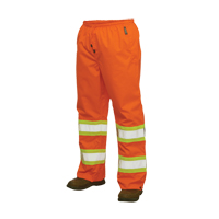 300D Safety Rain Pant, Polyester, Large, High Visibility Orange Pronet Distribution