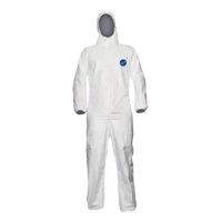 Coveralls, Small, White, Tyvek&reg; 500 Pronet Distribution