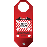 Stopout&reg; OSHA Danger Aluma-Tag Do Not Operate Hasp, Red Pronet Distribution