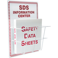 Station de type panier en aluminium pour les fiches signal&eacute;tiques, Anglais, Compris reliures Pronet Distribution