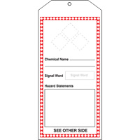 Tr&egrave;s grandes &eacute;tiquettes SGH, Papier cartonn&eacute;, 3-7/8" la x 8-1/2" h, Anglais Pronet Distribution