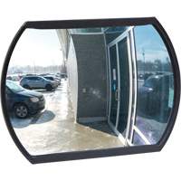 Roundtangular Convex Mirror with Bracket, 12" H x 18" W, Indoor/Outdoor Pronet Distribution