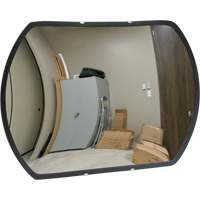 Roundtangular Convex Mirror with Bracket, 12" H x 18" W, Indoor/Outdoor Pronet Distribution