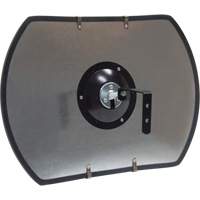 Roundtangular Convex Mirror with Bracket, 12" H x 18" W, Indoor/Outdoor Pronet Distribution