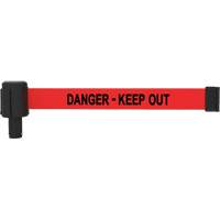 PLUS Banner Cassette, Danger; Keep Out, 15', Red Tape Pronet Distribution
