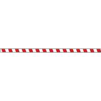 Marqueur robuste pour le sol Tough-Mark, Rectangle, 48" lo x 2" la, Rouge et blanc, Poly&eacute;thyl&egrave;ne Pronet Distribution