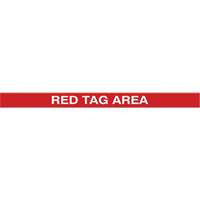Marqueur robuste pour le sol Tough-Mark, Rectangle, 48" lo x 2" la, Rouge, Poly&eacute;thyl&egrave;ne Pronet Distribution