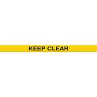 Marqueur robuste pour le sol Tough-Mark, Rectangle, 48" lo x 2" la, Jaune, Poly&eacute;thyl&egrave;ne Pronet Distribution