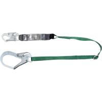 V-Series Lanyard, 6', Rebar Hook Center, Snap Hook Leg Ends, Polyester Pronet Distribution