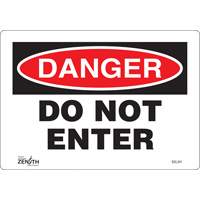 Enseigne Do Not Enter, 7" x 10", Vinyle, Anglais Pronet Distribution