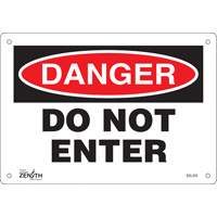 Enseigne Do Not Enter, 7" x 10", Aluminium, Anglais Pronet Distribution