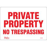 Enseigne Private Property, 7" x 10", Vinyle, Anglais Pronet Distribution