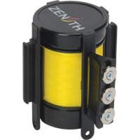Cassette de ruban magn&eacute;tique pour barri&egrave;re de contr&ocirc;le des foules personnalis&eacute;e, 12', Ruban Jaune Pronet Distribution