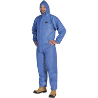 2075 Flame-Resistant SMS Disposable Coveralls, Size Small, Blue Pronet Distribution