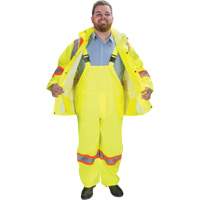 RZ1000 Rain Suit, Polyester, Small, High Visibility Lime-Yellow Pronet Distribution